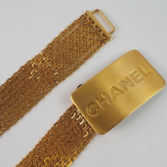 CHANEL with logo Chain belt gold Plated Gold Women main image 7